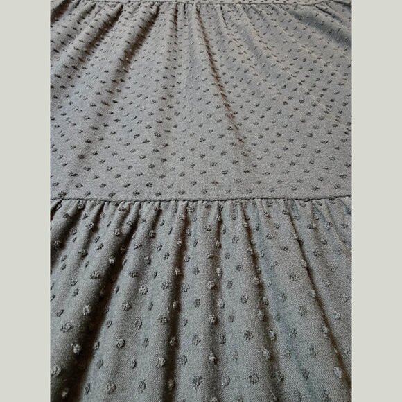 J.Crew Black Swiss Dot Long Sleeve Tiered Midi Dress – XS - Picture 4 of 5